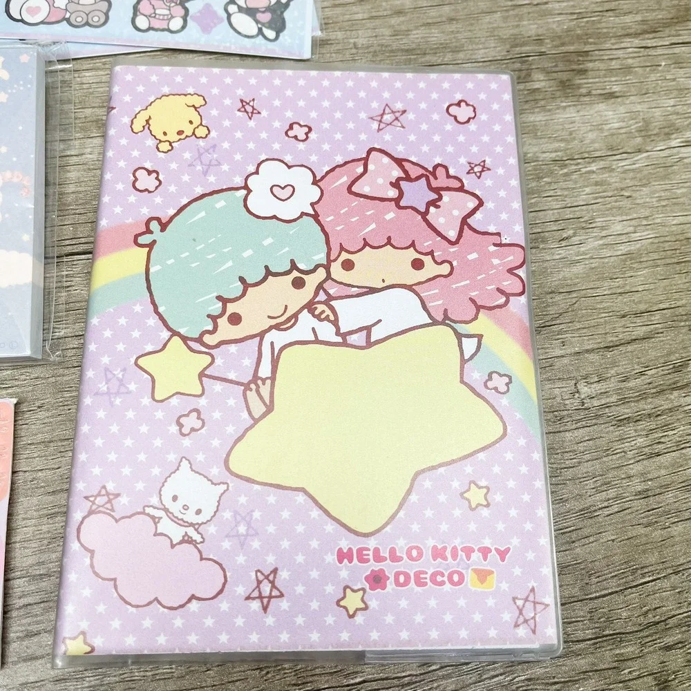 Sanrio Little Twin Stars Stationery Set Pencil Case Notebook Keychains Stickers